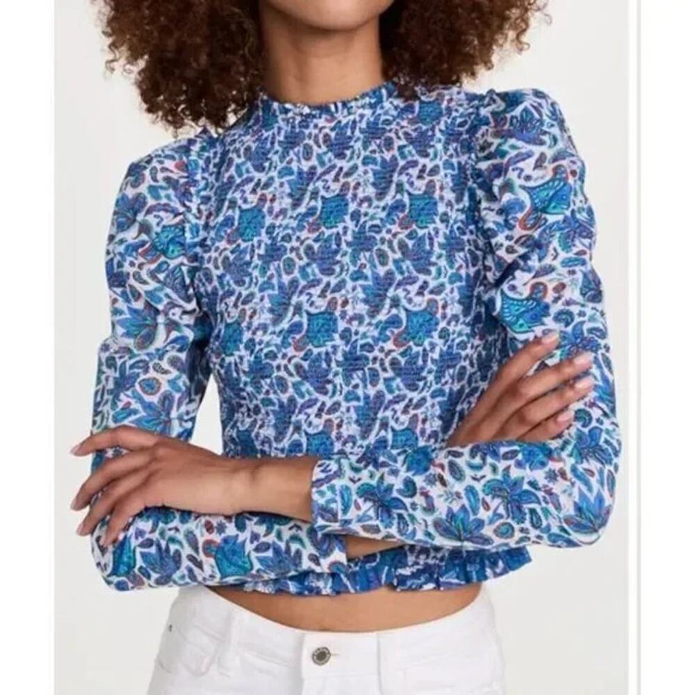 Alix of Bohemia Top Womens Extra Large NWT Emma Morning Glory‎ Smock Top Floral